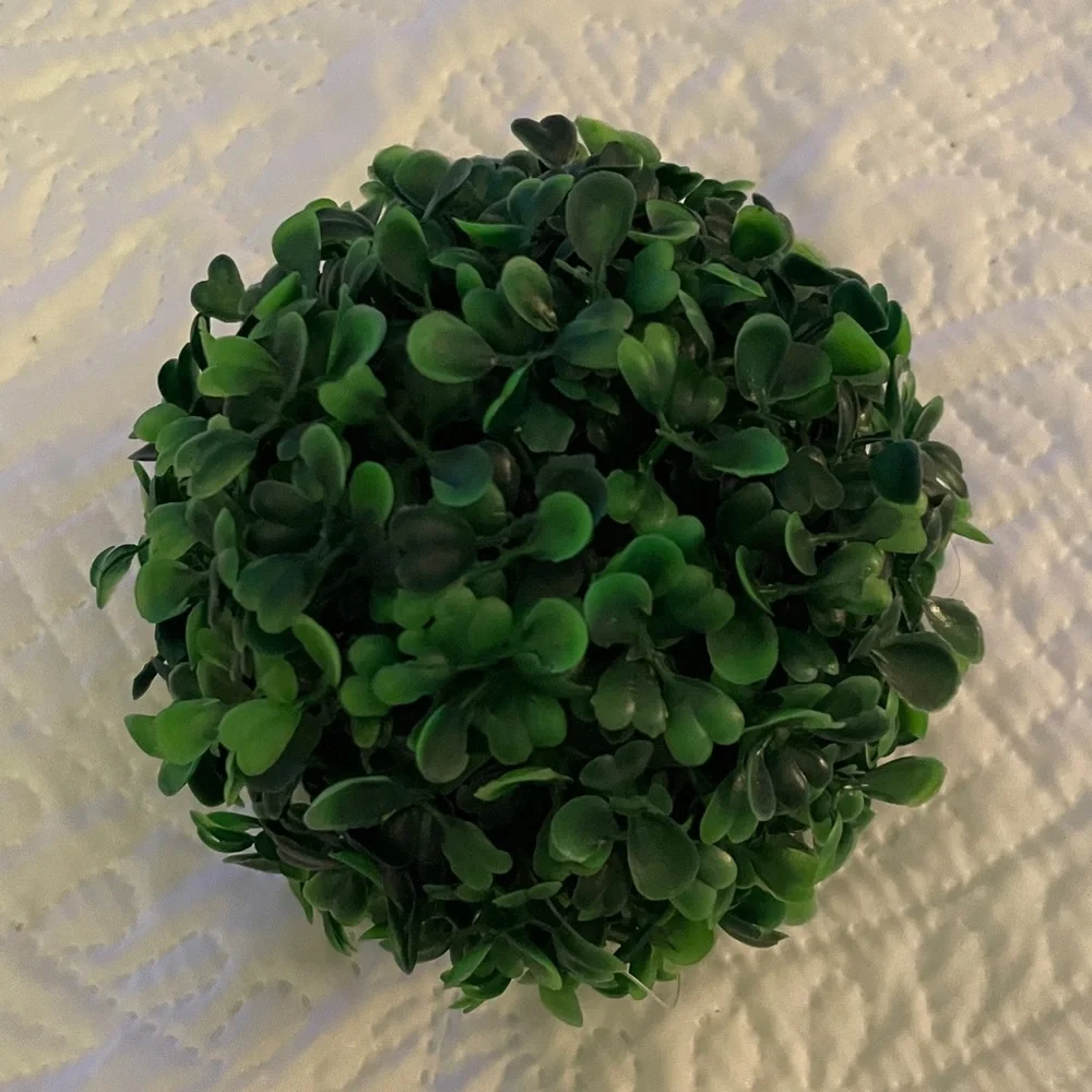 Faux Boxwood Artificial Greenery Round Ball Orb Sphere